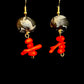 Earring - Bones - Made with Handcrafted Clay Beads