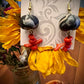Earring - Bones - Made with Handcrafted Clay Beads