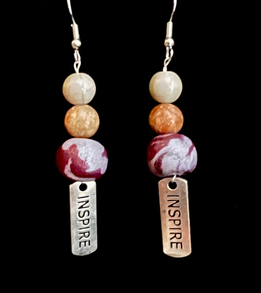 Earring - Inspire - Made with Handcrafted Clay Beads