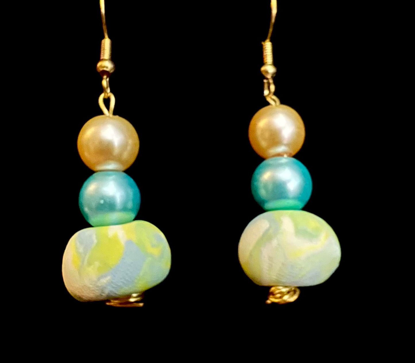 Earring - Solace - Made with Handcrafted Clay Beads