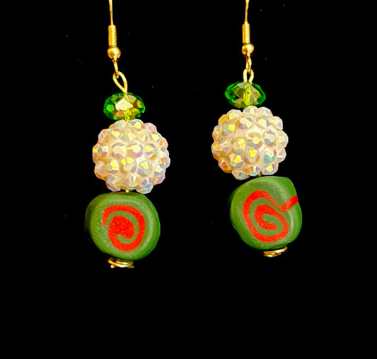 Earring - Festivity - Made with Handcrafted Clay Beads