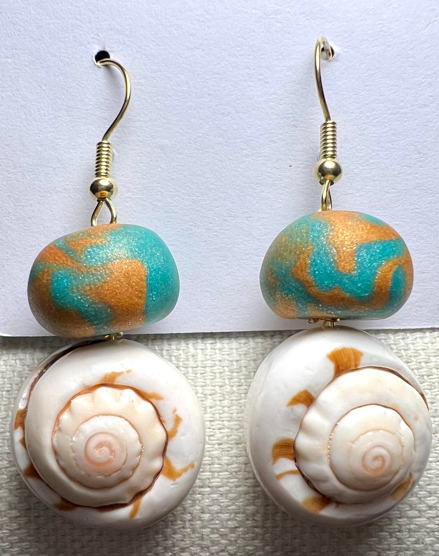 Earring - Boardwalk - Made with Handcrafted Clay Beads