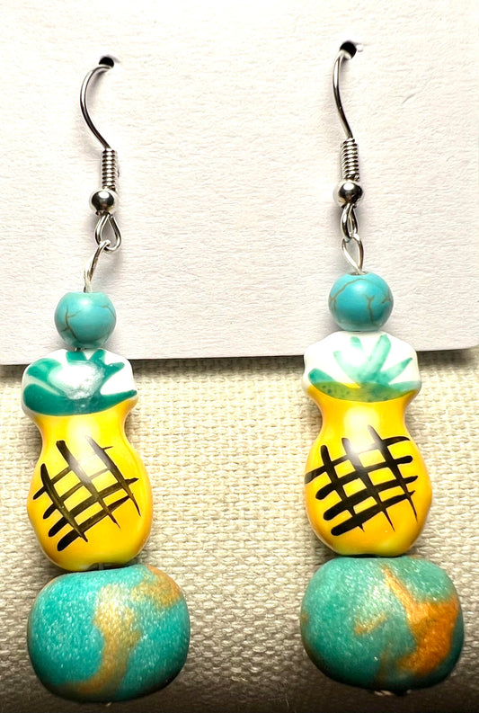 Earring - Juicy - Made with Handcrafted Clay Beads