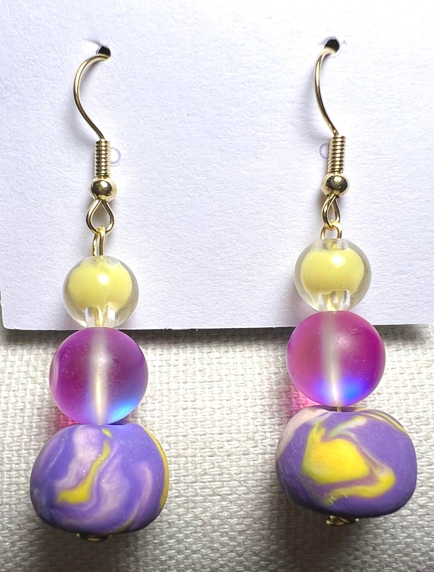 Earring - Carefree - Made with Handcrafted Clay Beads