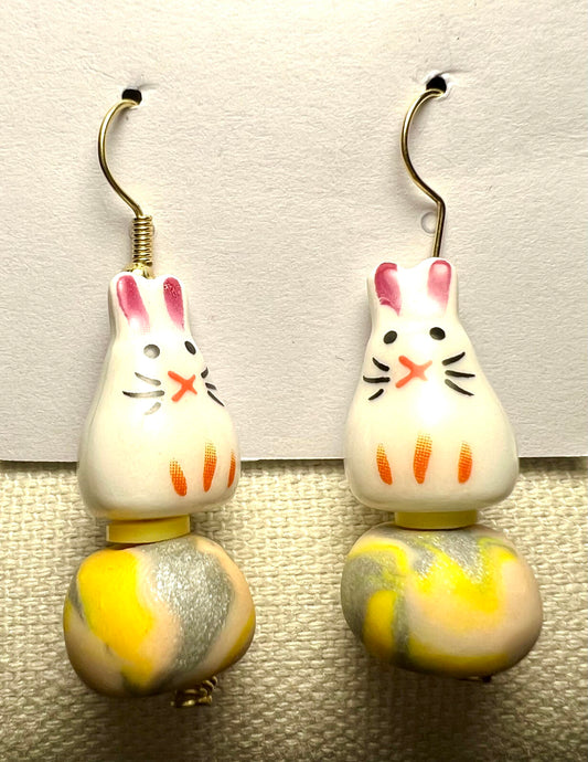 Earring - Lovable - Made with Handcrafted Clay Beads