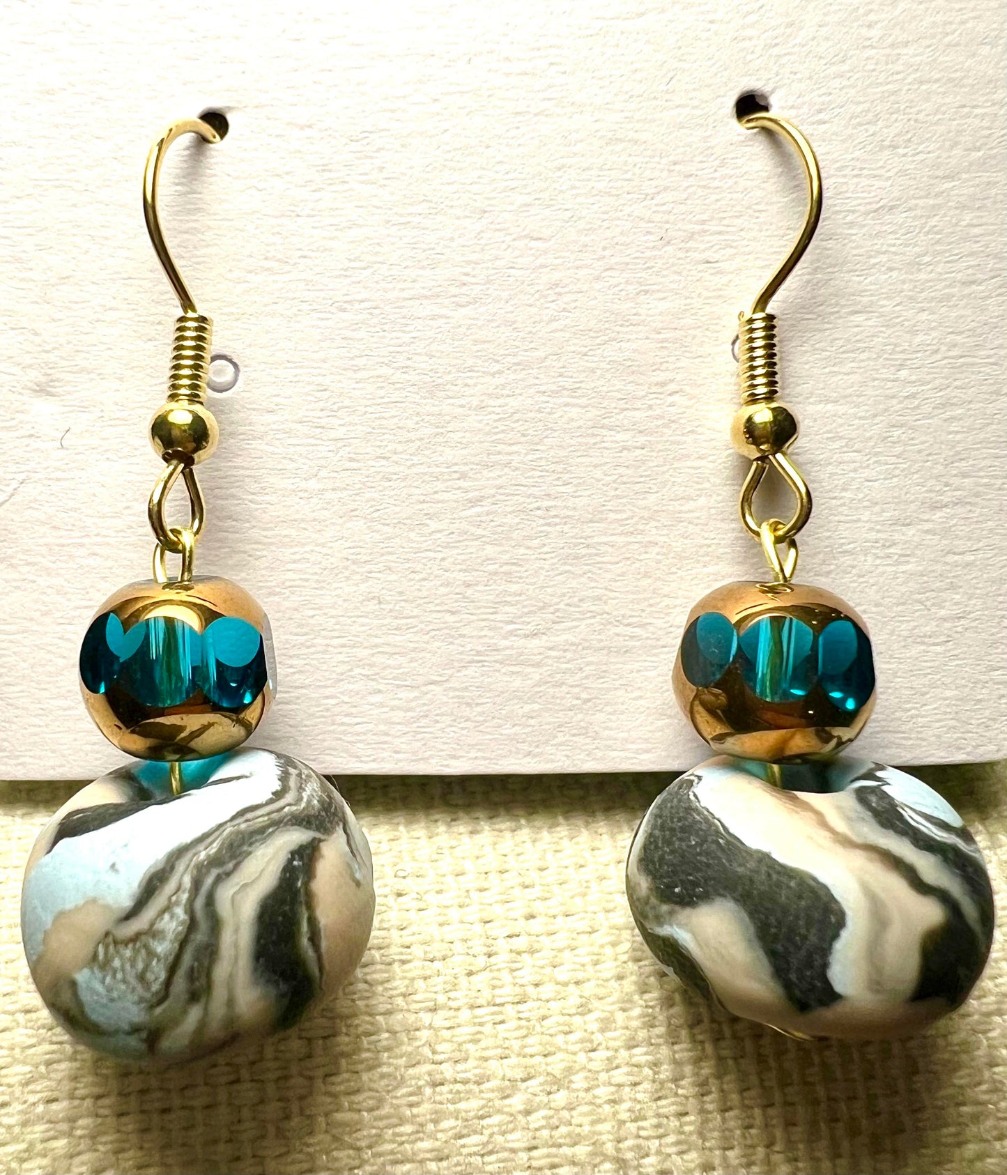 Earring - Pacific - Made with Handcrafted Clay Beads